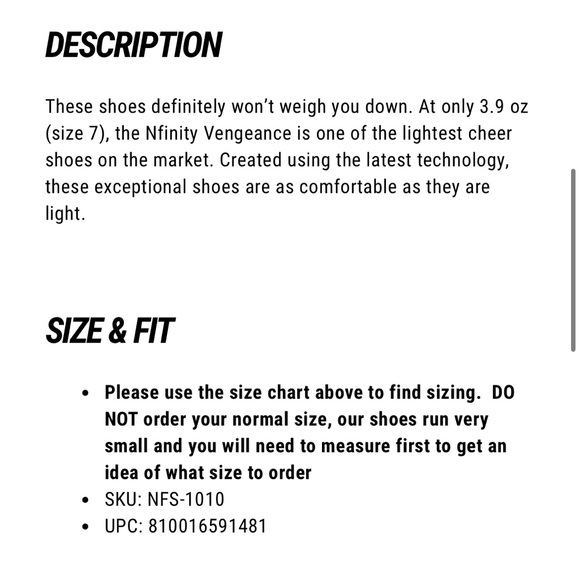 NFINITY Shoes Nfinity Vengeance Cheer Shoe Poshmark